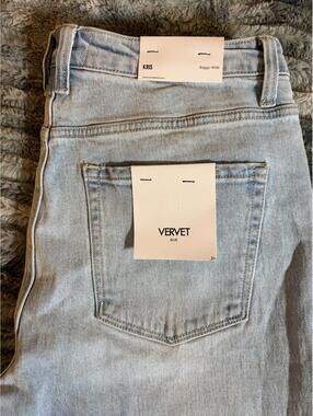 VERVET BLUE Kris Baggy Wide Leg Light Wash Jeans Size 31 Y2K Style
